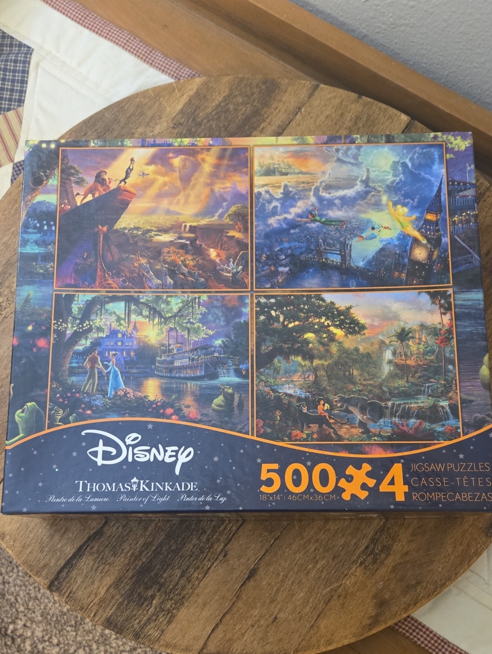 Disney Thomas Kinkade 500x4 Puzzle Set - Multicolor